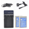2X Battery Charger Adapter Replacement for Olympus OM-D E-M10 E-400 600 620 E-P1 P2 P3 PL1
