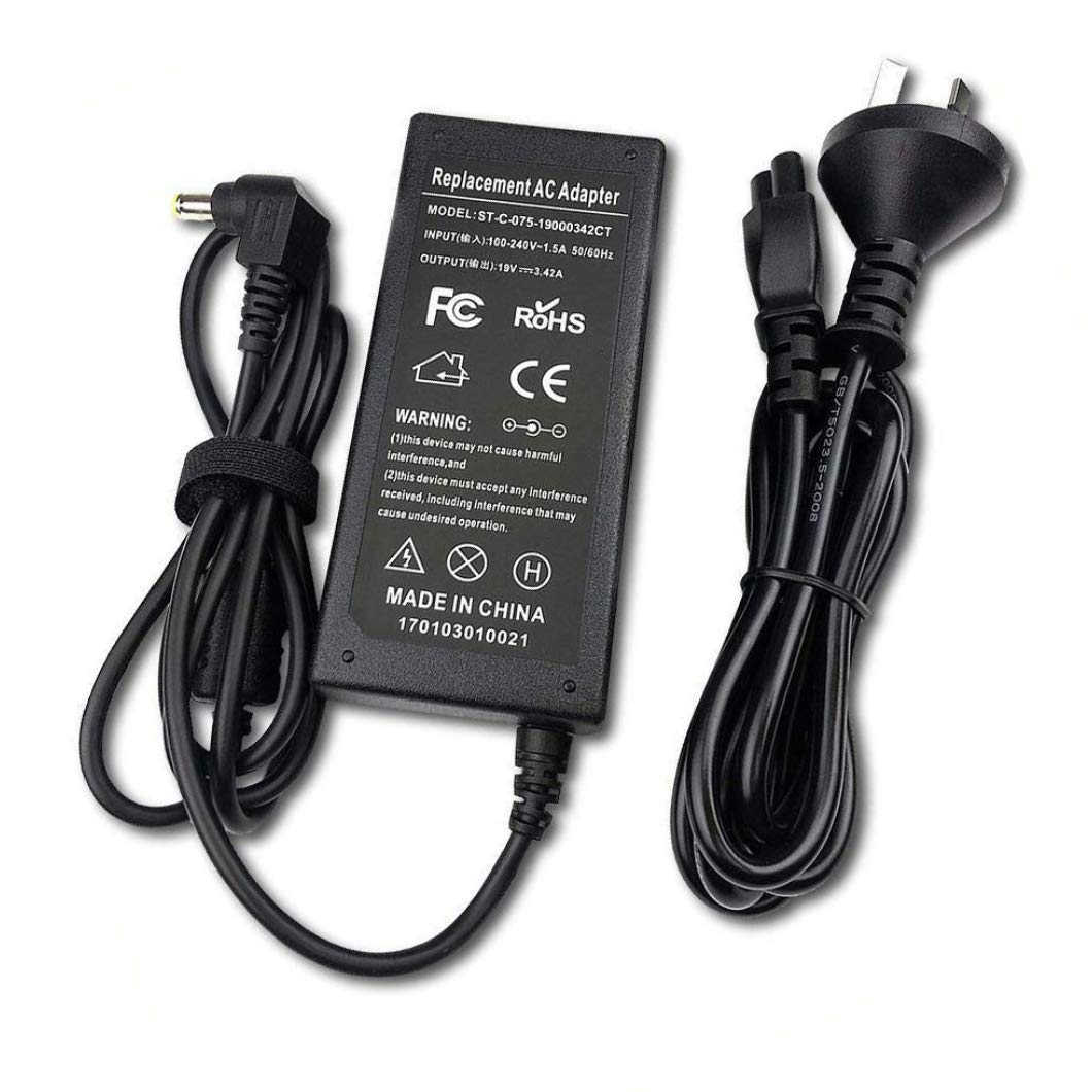 65W Laptop AC Adapter Replacement for Toshiba Satellite C40D-C C50 C50-B C50D C50T C55