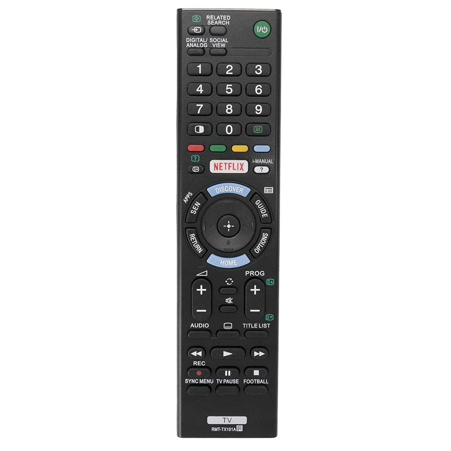 Replacement RMT-TX101A TV Remote for Sony KDL-48W700C KDL-32W700C Netflix