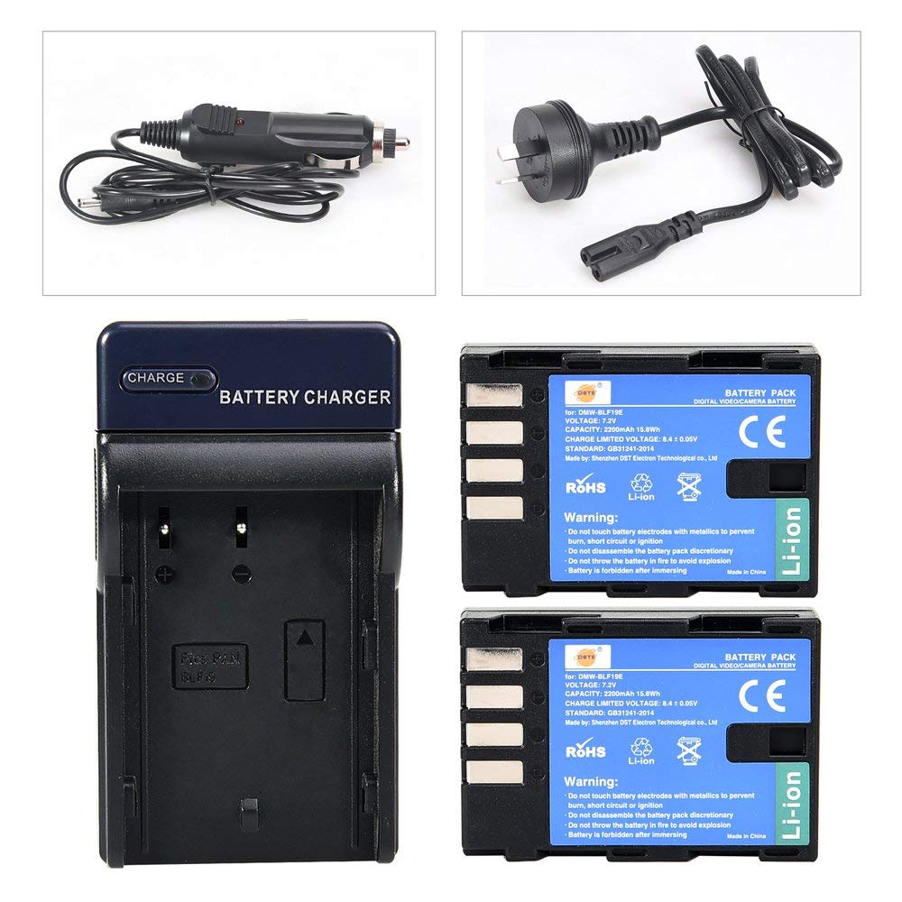 2X NP-F550 Replacement Battery + DC01 Travel and Car Charger Adapter Replacement for Sony CCD-RV100