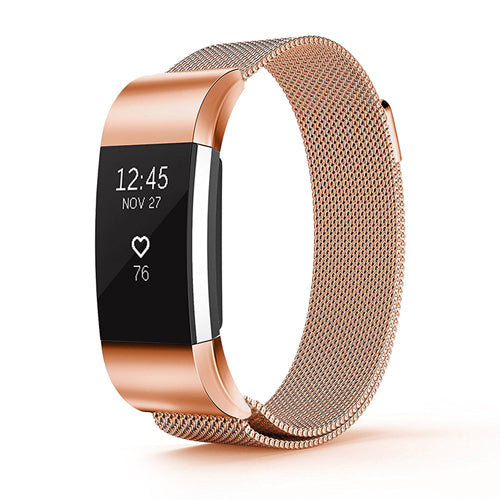 For Fitbit Charge 2 Band Metal Stainless Steel Milanese Loop Wristband Strap