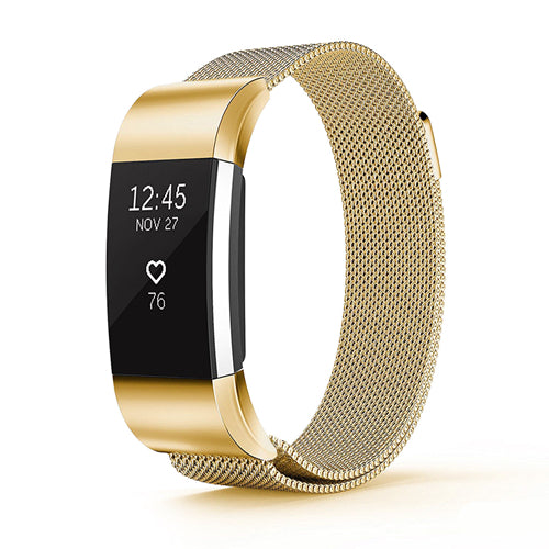 For Fitbit Charge 2 Band Metal Stainless Steel Milanese Loop Wristband Strap