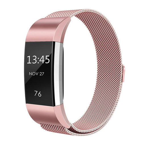 For Fitbit Charge 2 Band Metal Stainless Steel Milanese Loop Wristband Strap