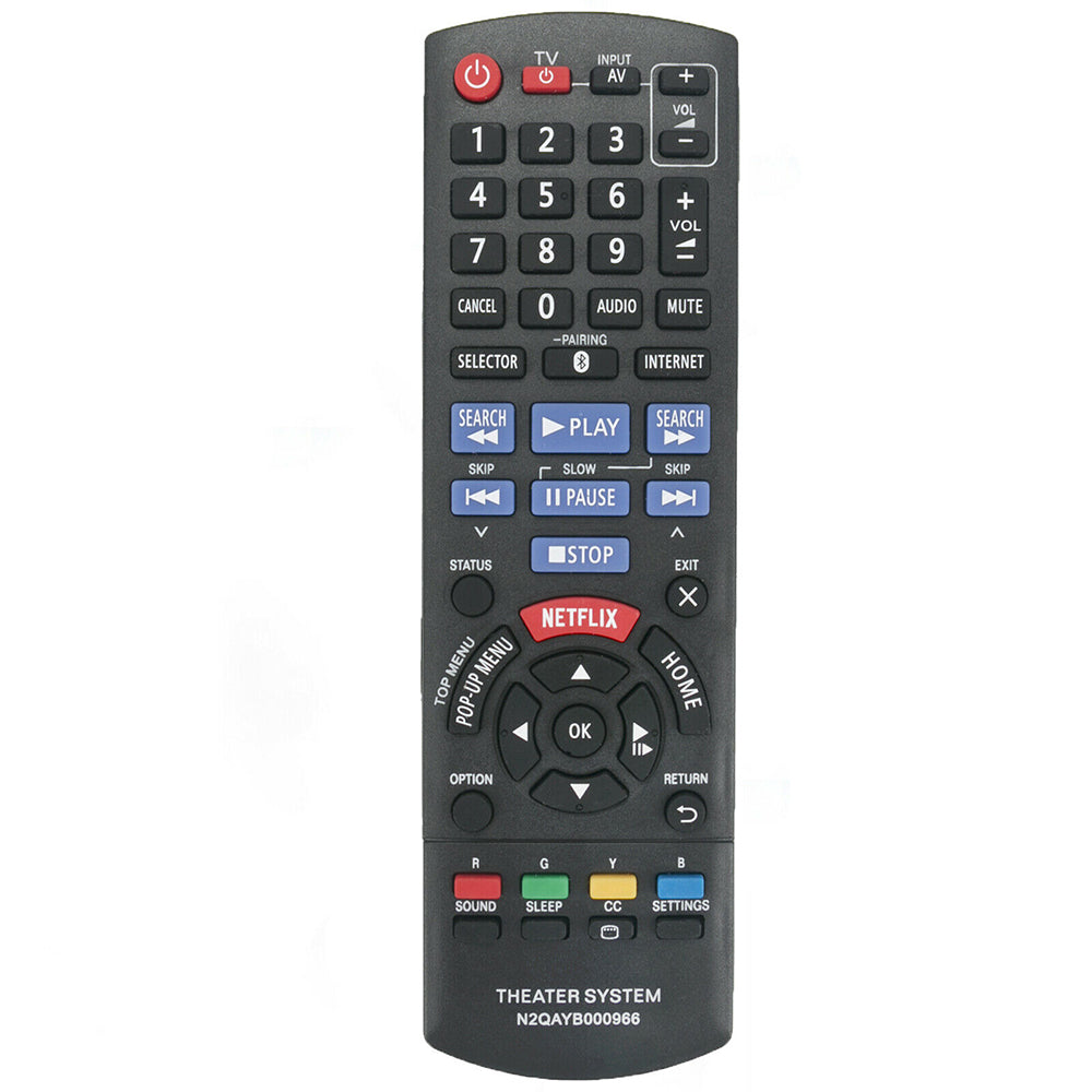 N2QAYB000966 Remote Replacement for Panasonic Blu-ray Player SC-BTT466
