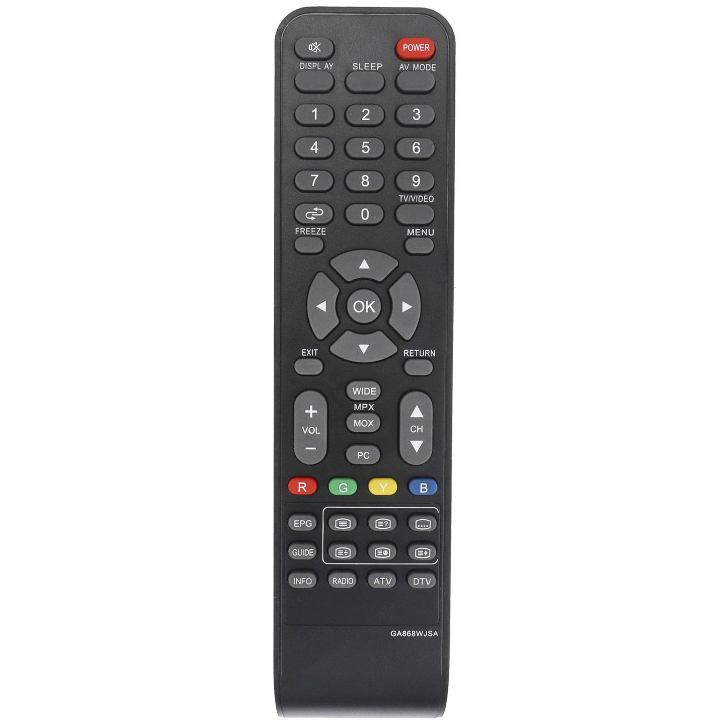 GA868WJSA Remote Replacement for Sharp LED TV LC-32L400X LC-32L450X LC-40L500X