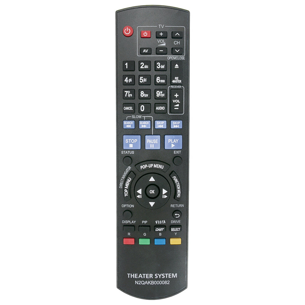 N2QAKB000082 Remote Replacement for Panasonic Blu-ray DMP-BD45