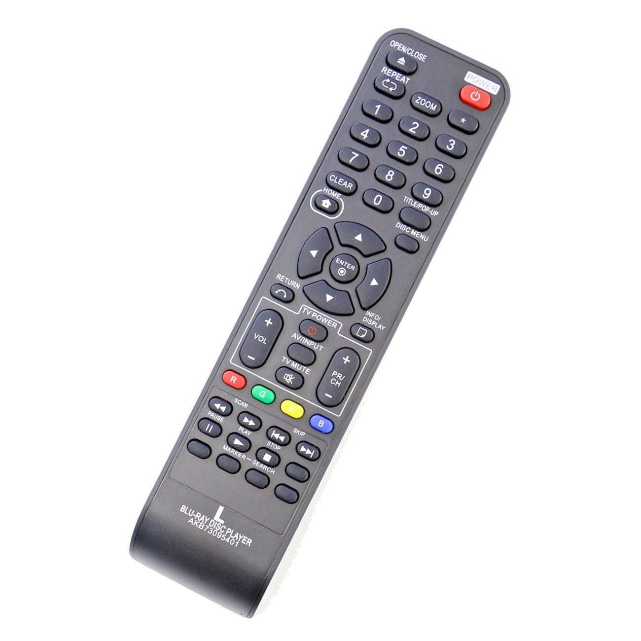 AKB73095401 Replacement Remote for LG Blu-Ray DISC Player BD550 BD611 BD620C