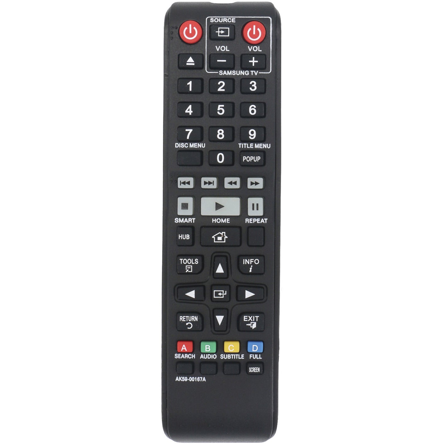 AK59-00167A Replacement Remote for Samsung Blu-ray BD-J6300 BD-J6300 ZA BD-JM63