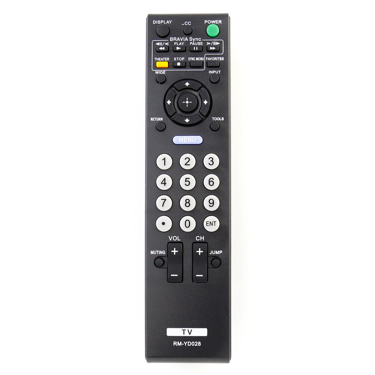 RM-YD028 Remote Replacement for Sony LCD HDTV KDL26L5000 KDL32L5000