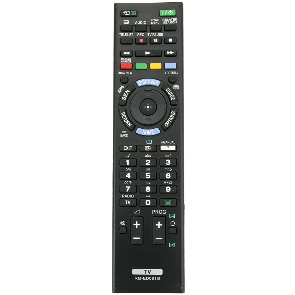 RM-ED061 Remote Control Replacement for Sony TV KDL-48W605B KDL-40W605B