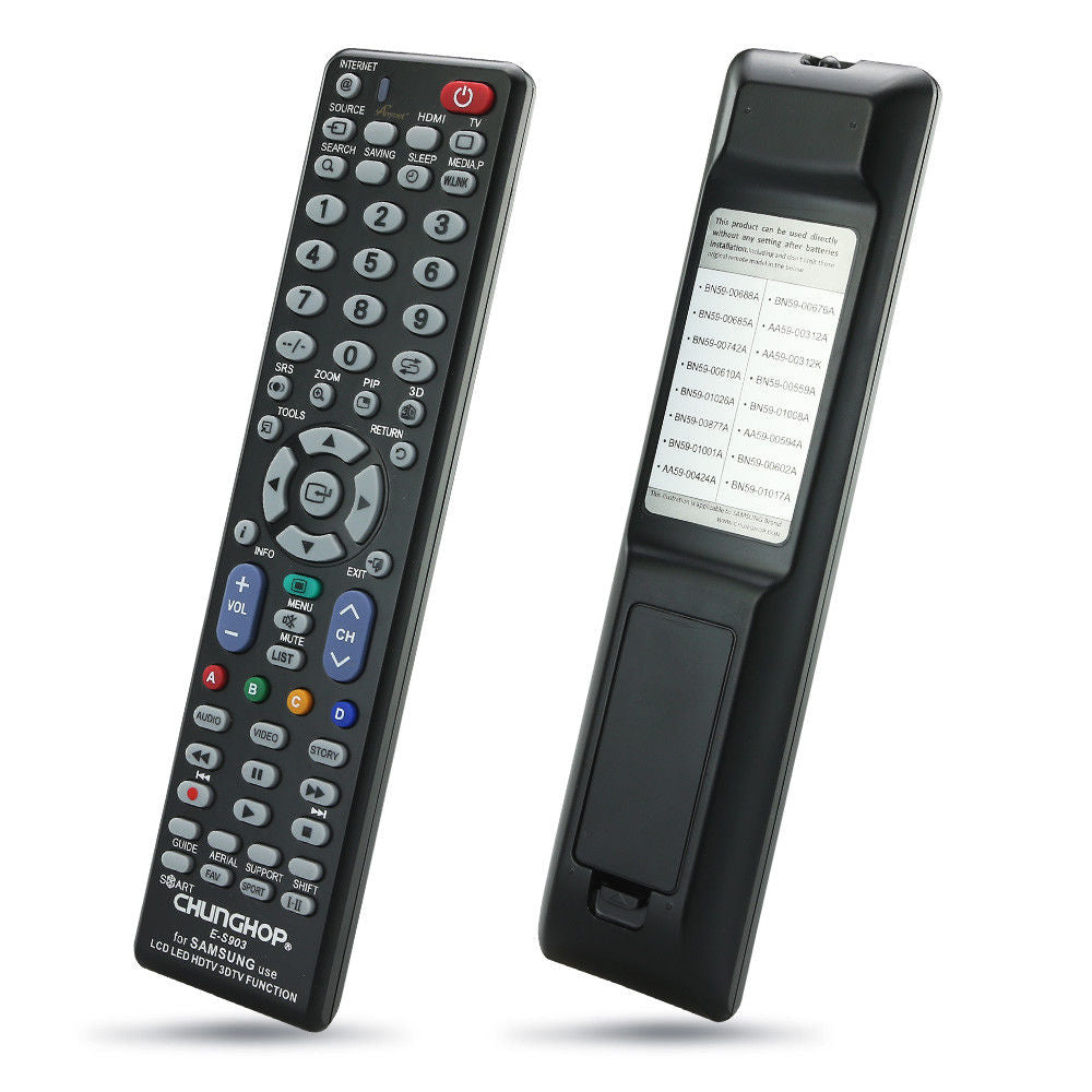 Universal TV Remote Control For Samsung Smart LED LCD 3D HD TV Replacement