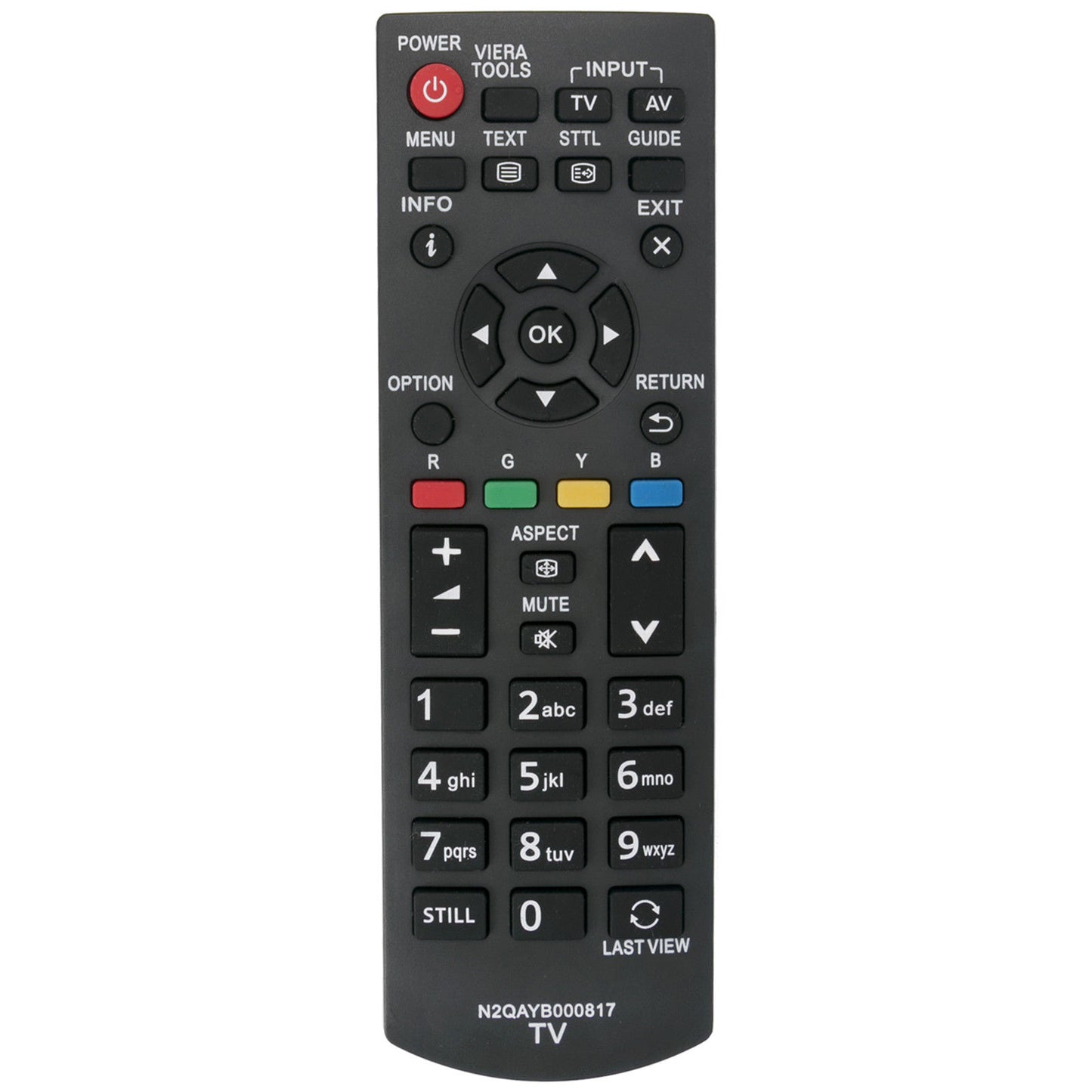 N2QAYB000817 TV Remote Replacement for Panasonic THL24XM6A THL32B6A THL32XM6A