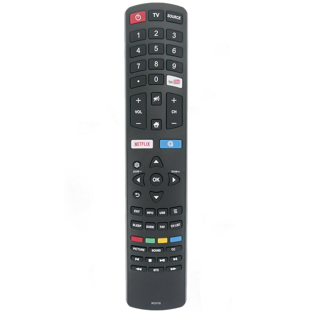 RC311S 06-531W52-TY01X TV Remote Control Replacement for Multi-Brand TCL Zonda PANAVOX TV