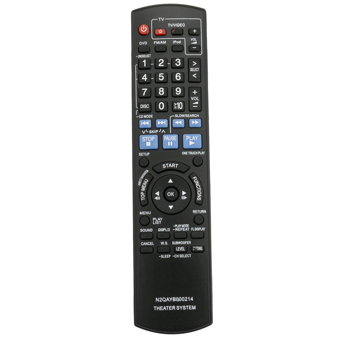 Replacement Remote N2QAYB000214 for Panasonic DVD Home Theater Sound System SC-PT960