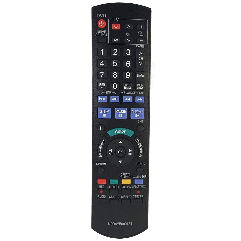 Replacement Remote Control N2QAYB000124 for Panasonic DMRXW380 DMRXW385