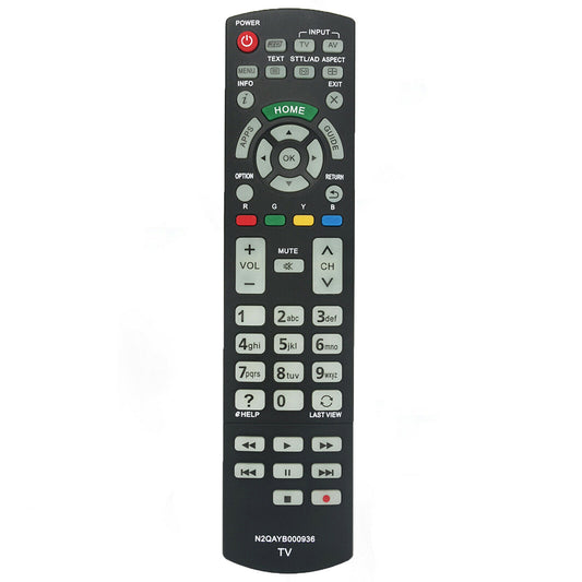 Replacement Remote N2QAYB000936 for Panasonic TV TH-55AS5700A TH-55AS800A