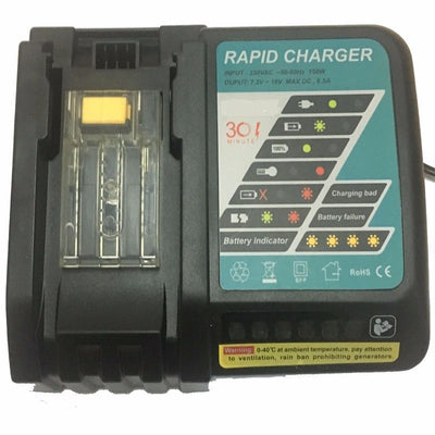 DC18RA Rapid Charger Replacement for Makita BL1860 BL1830 1815 1840 1430 Battery 14.4V-18V