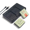 Battery (X2) & USB Charger Replacement for Sony NP-BG1 NP-FG1 NPBG1