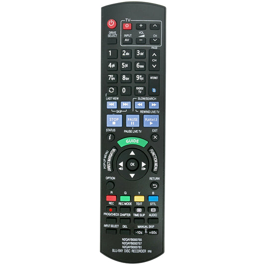 N2QAYB000757 Remote Replacement for Panasonic Blu-Ray Disc Recorder DMRPWT520 DMRPWT530