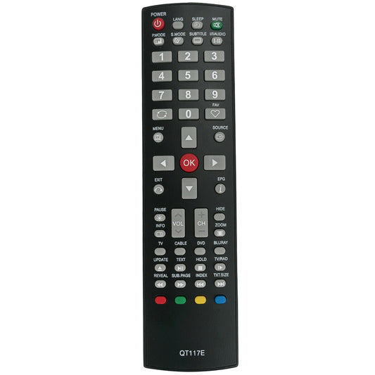 QT117E Remote Control Replacement for SONIQ TV QSP500TV6 QSP426TV2