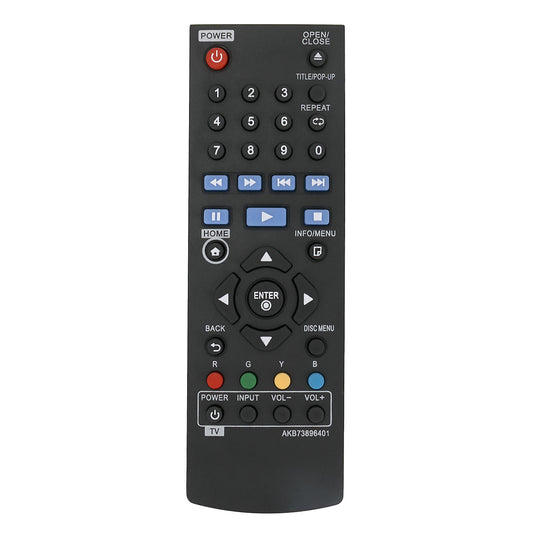 AKB73896401 Blu-Ray Disc DVD Player Remote Control Replacement for LG BP135 BP300 BP335W